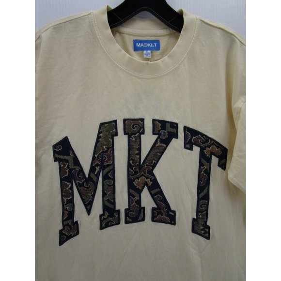 Market Rug Dealer Shirt Small Arc Pullover Crewneck Cotton Knit NEW - Picture 2 of 12